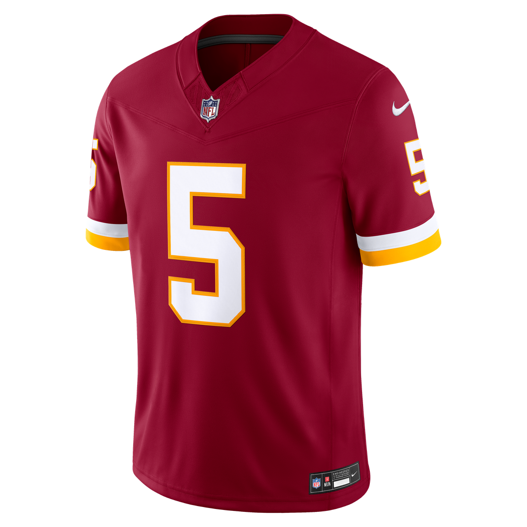 Men's Washington Commanders Jayden Daniels Nike Burgundy Team Vapor F.U.S.E. Stitched Limited Jersey