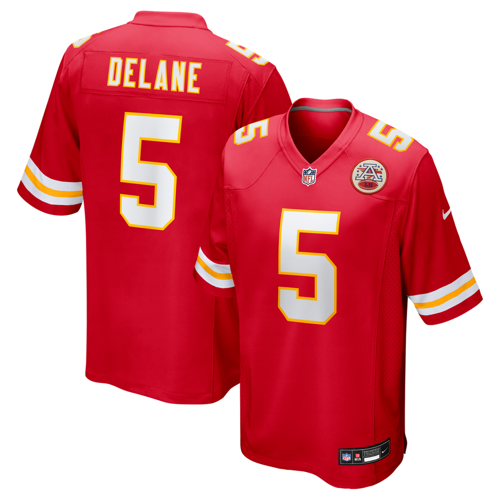 Men's Kansas City Chiefs Mansoor Delane Nike Red Team Game Jersey