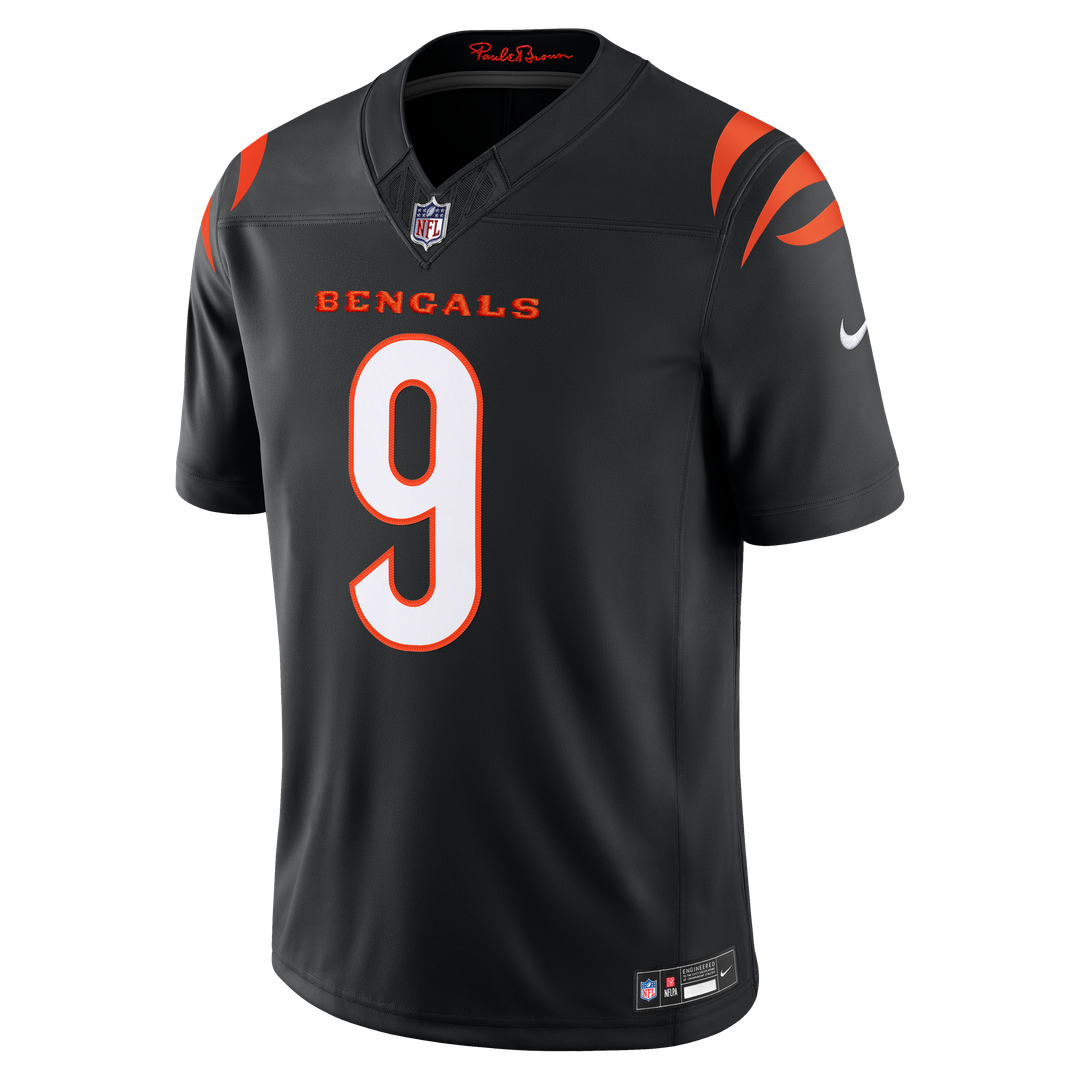 Men's Cincinnati Bengals Joe Burrow Nike Black Team Vapor F.U.S.E. Stitched Limited Jersey