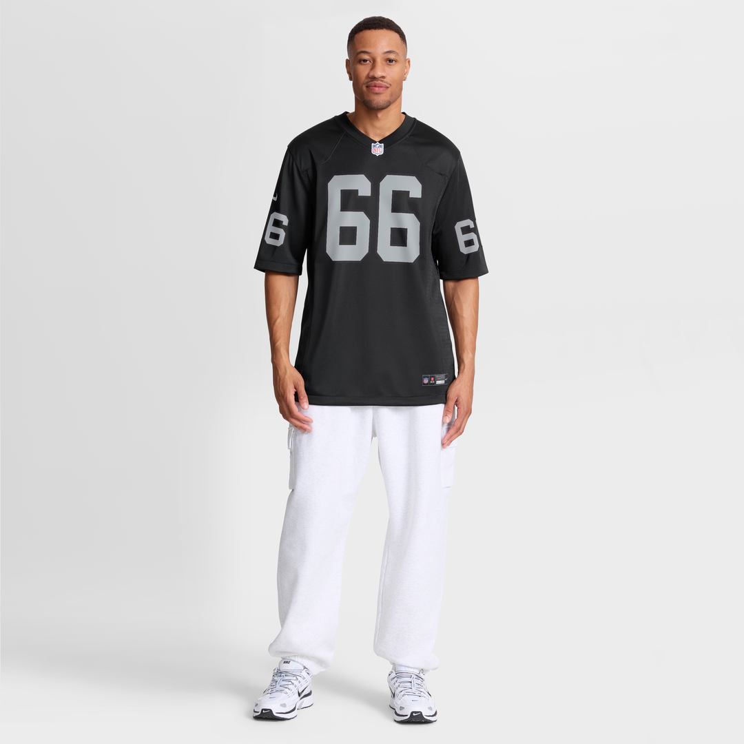 Men's Las Vegas Raiders Dylan Parham Nike Black Game Player Jersey