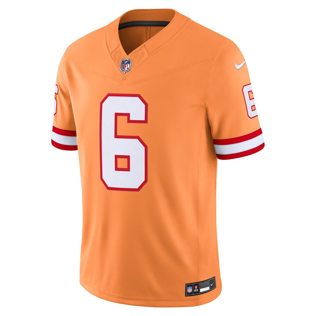 Men's Tampa Bay Buccaneers Baker Mayfield Nike Creamsicle Alternate Vapor F.U.S.E. Stitched Limited Jersey