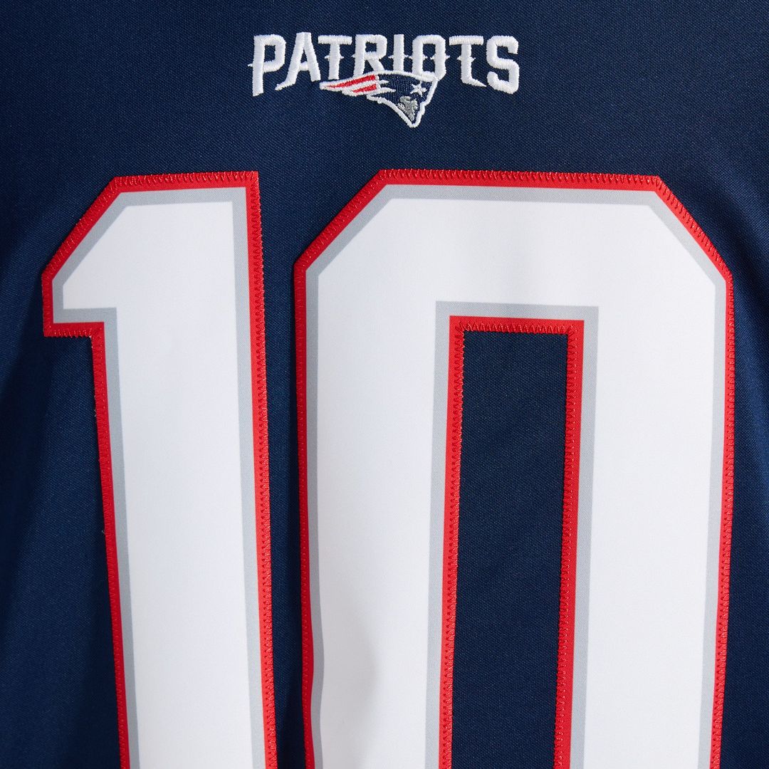 Men's New England Patriots Drake Maye Nike Navy Team Vapor F.U.S.E. Stitched Limited Jersey