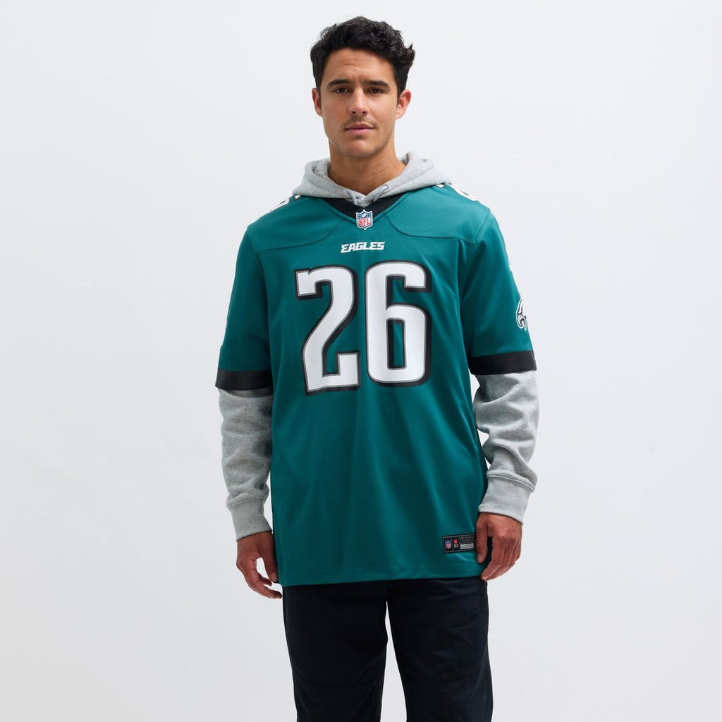 Men's Philadelphia Eagles Saquon Barkley Nike Midnight Green Game Player Jersey