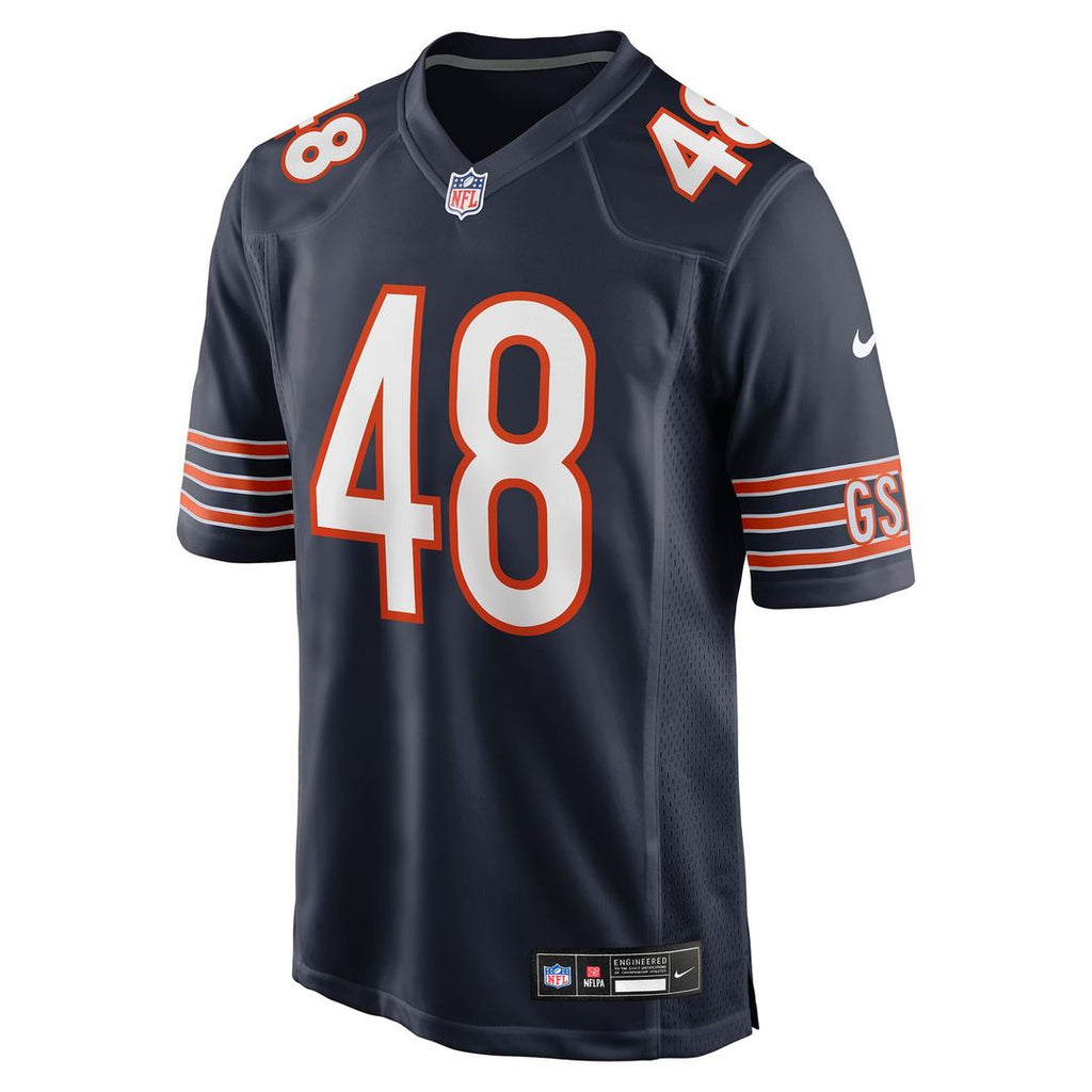 Men's Chicago Bears D'Marco Jackson Nike  Navy Team Game Jersey