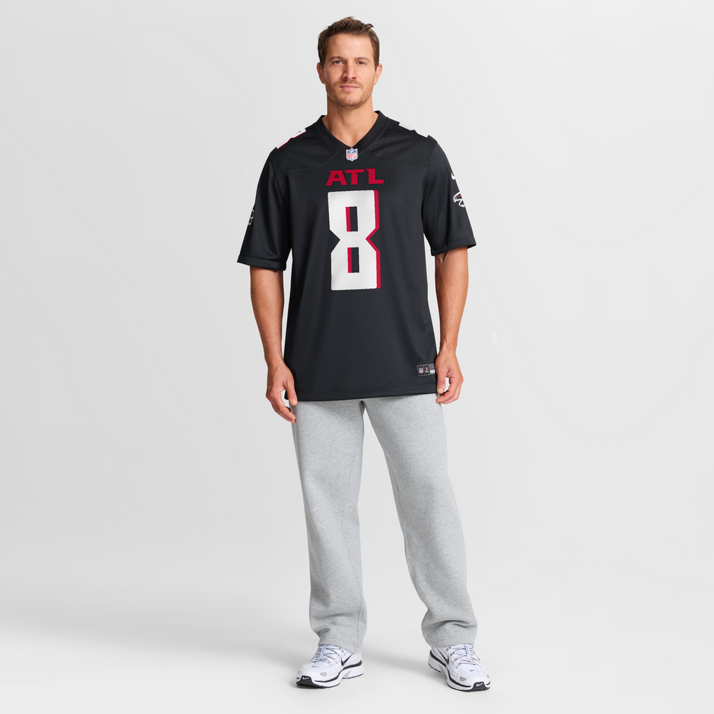 Men's Atlanta Falcons Kyle Pitts Nike Black Game Jersey