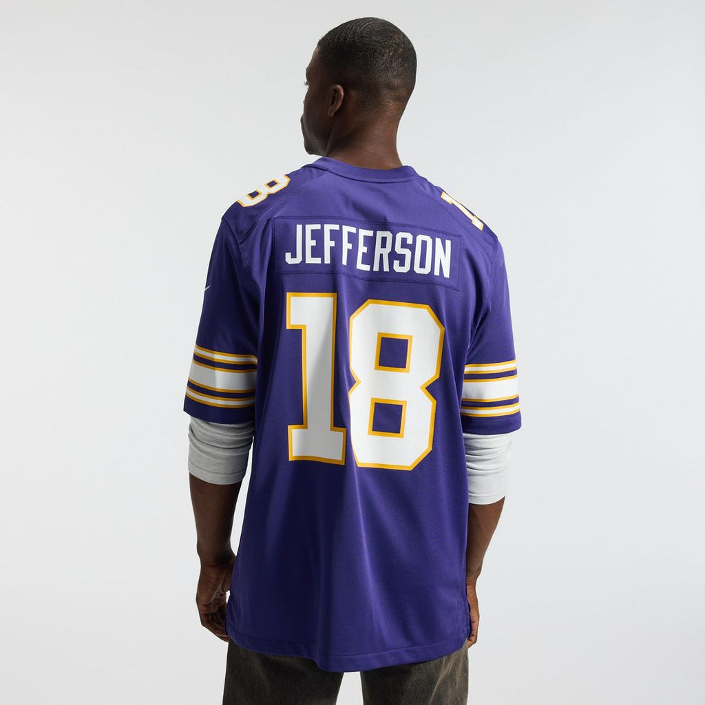 Men's Minnesota Vikings Justin Jefferson Nike White Alternate Game Player Jersey