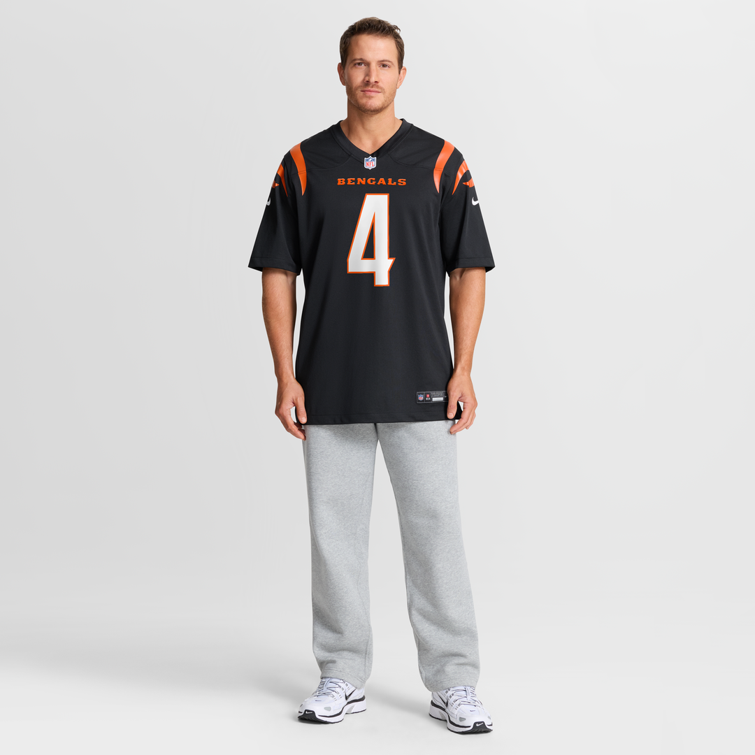 Men's Cincinnati Bengals Sean Clifford Nike  Black Team Game Jersey