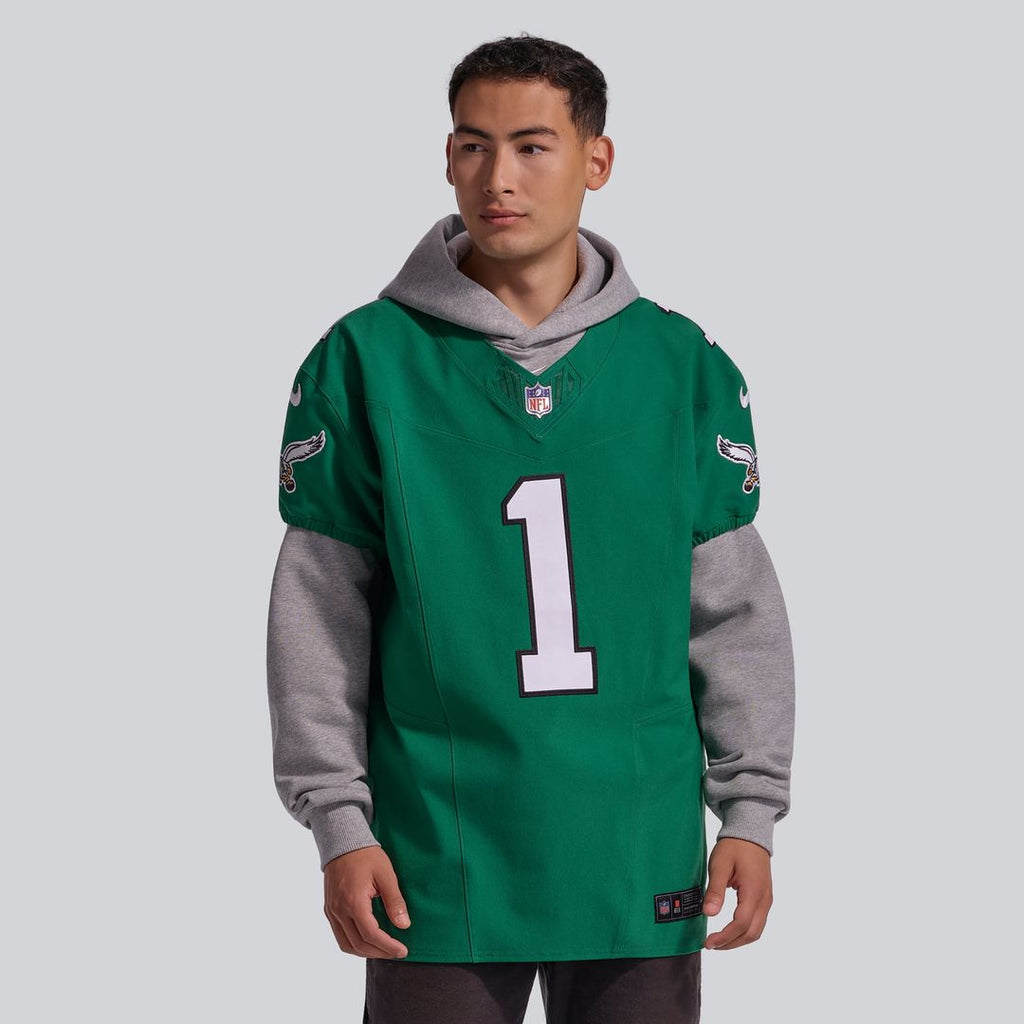 Men's Philadelphia Eagles Jalen Hurts Nike Midnight Green Team Vapor F.U.S.E. Elite Jersey