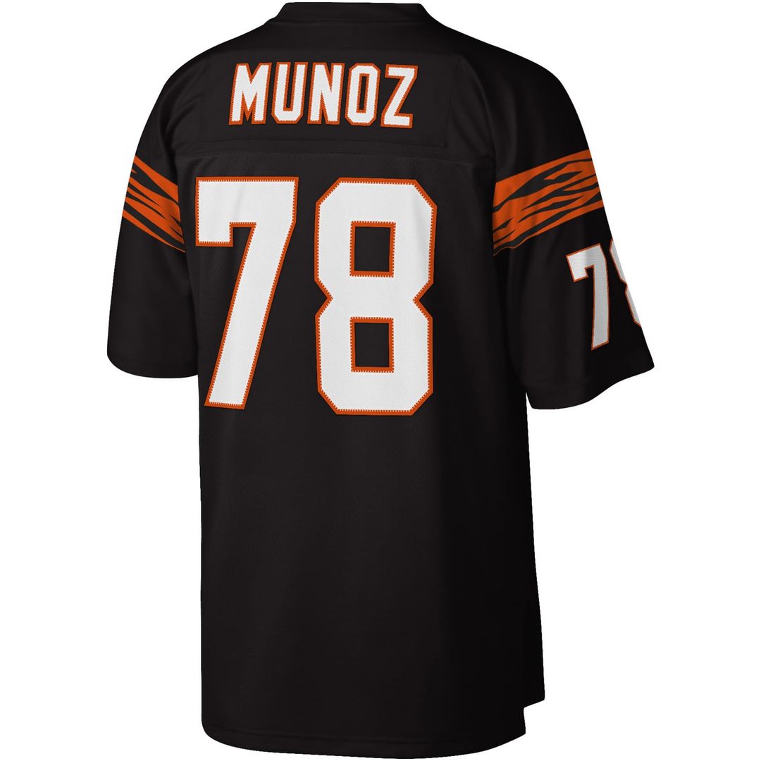 Men's Cincinnati Bengals Anthony Muñoz Mitchell & Ness Black Legacy Replica Jersey