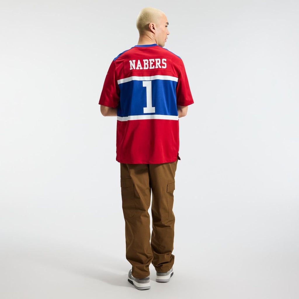 Men's New York Giants Malik Nabers Nike Century Red Alternate Game Jersey