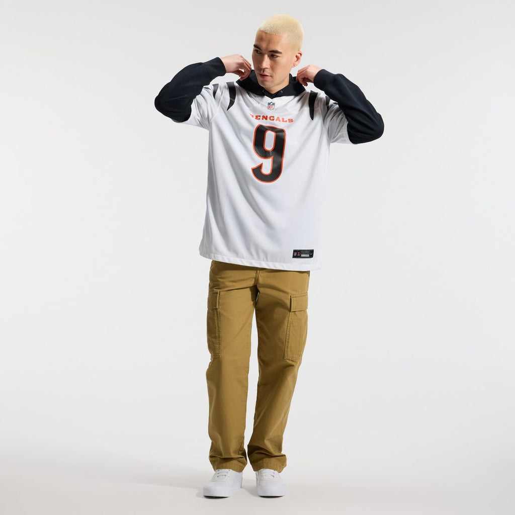 Men's Cincinnati Bengals Joe Burrow Nike White Game Jersey