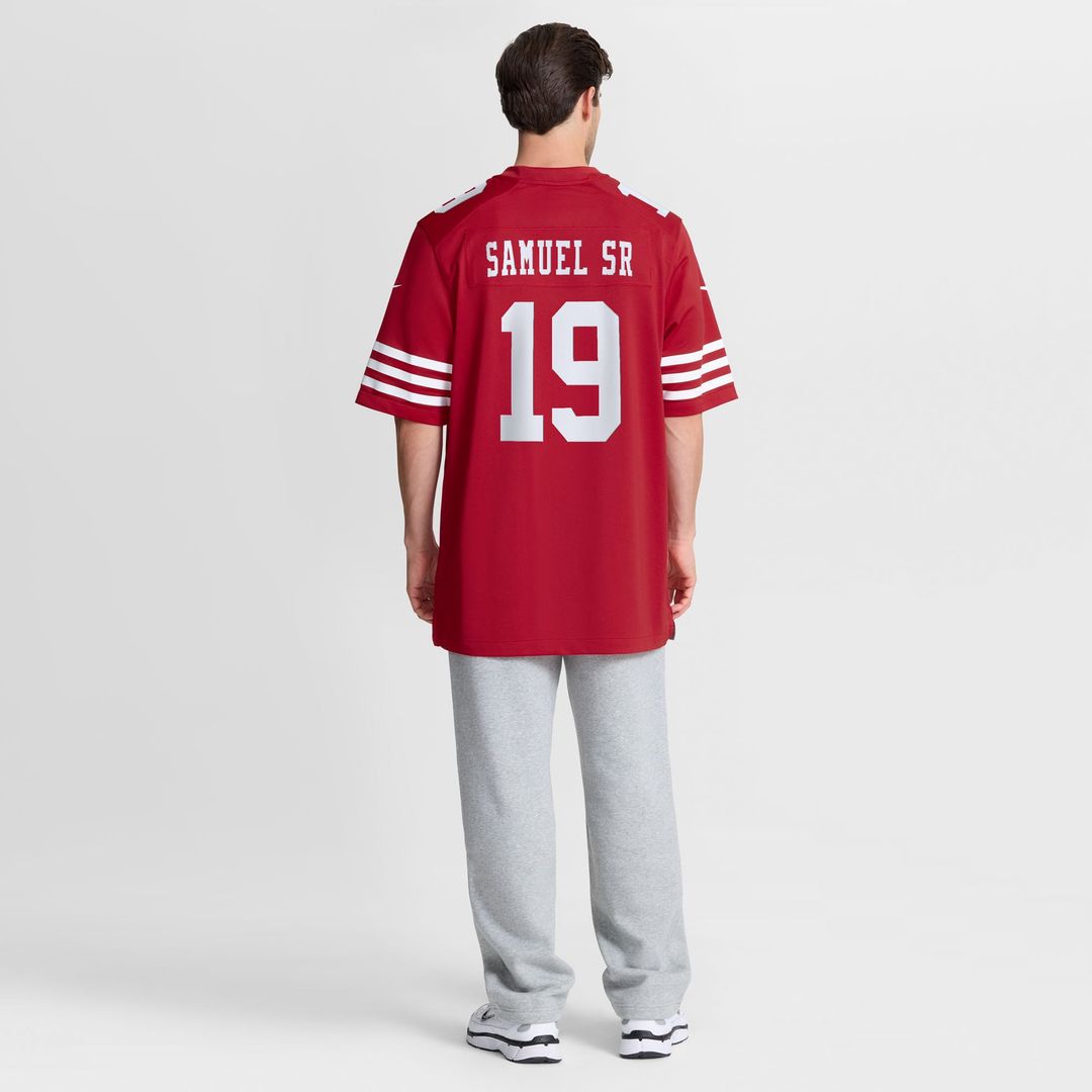 Men's San Francisco 49ers Deebo Samuel Sr Nike Scarlet Team Game Jersey