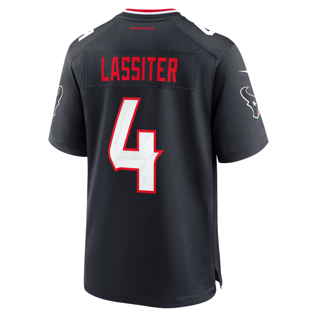 Men's Houston Texans Kamari Lassiter Nike  Navy Team Game Jersey