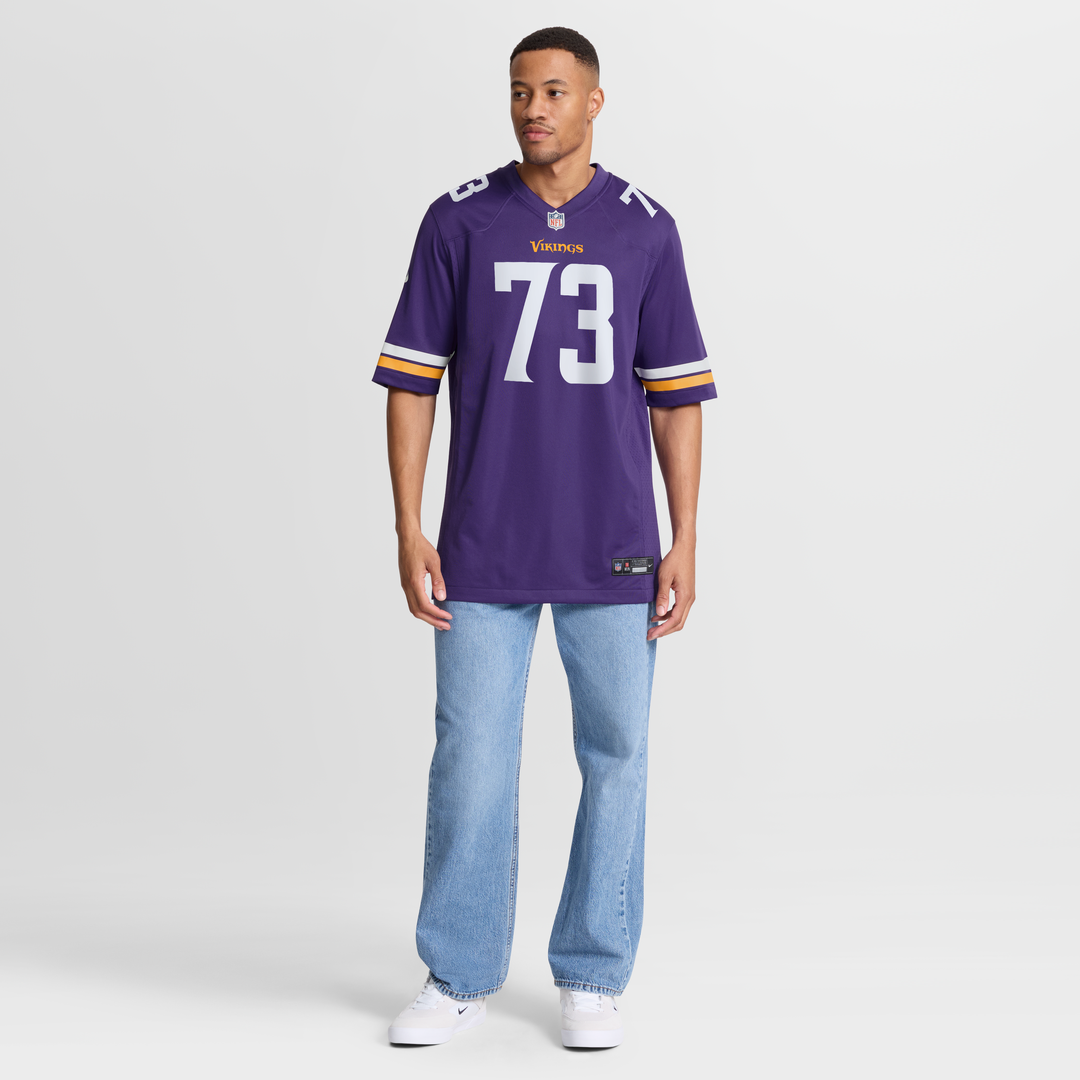 Men's Minnesota Vikings Walter Rouse Nike  Purple Team Game Jersey
