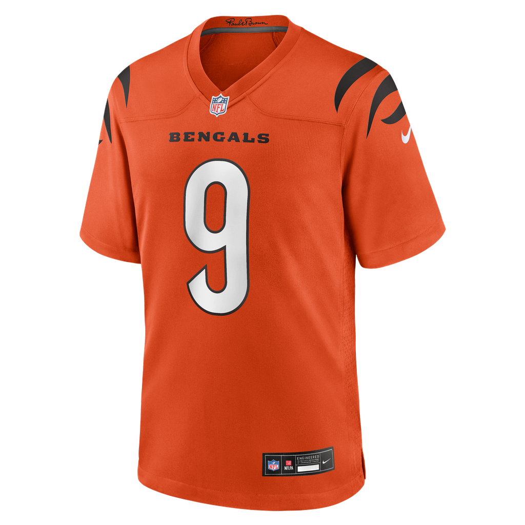 Men's Cincinnati Bengals Joe Burrow Nike Orange Alternate  Game Jersey