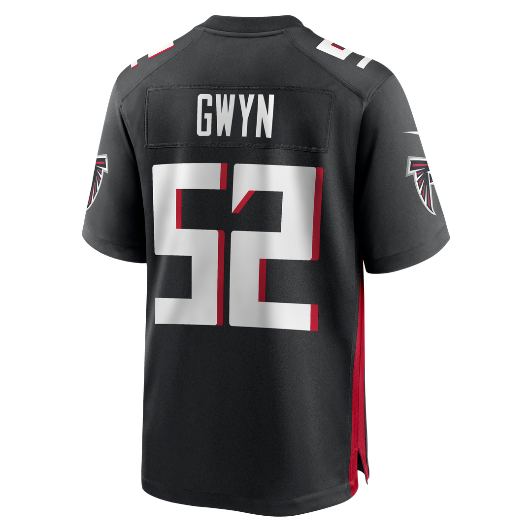 Men's Atlanta Falcons Jovaughn Gwyn Nike  Black Team Game Jersey