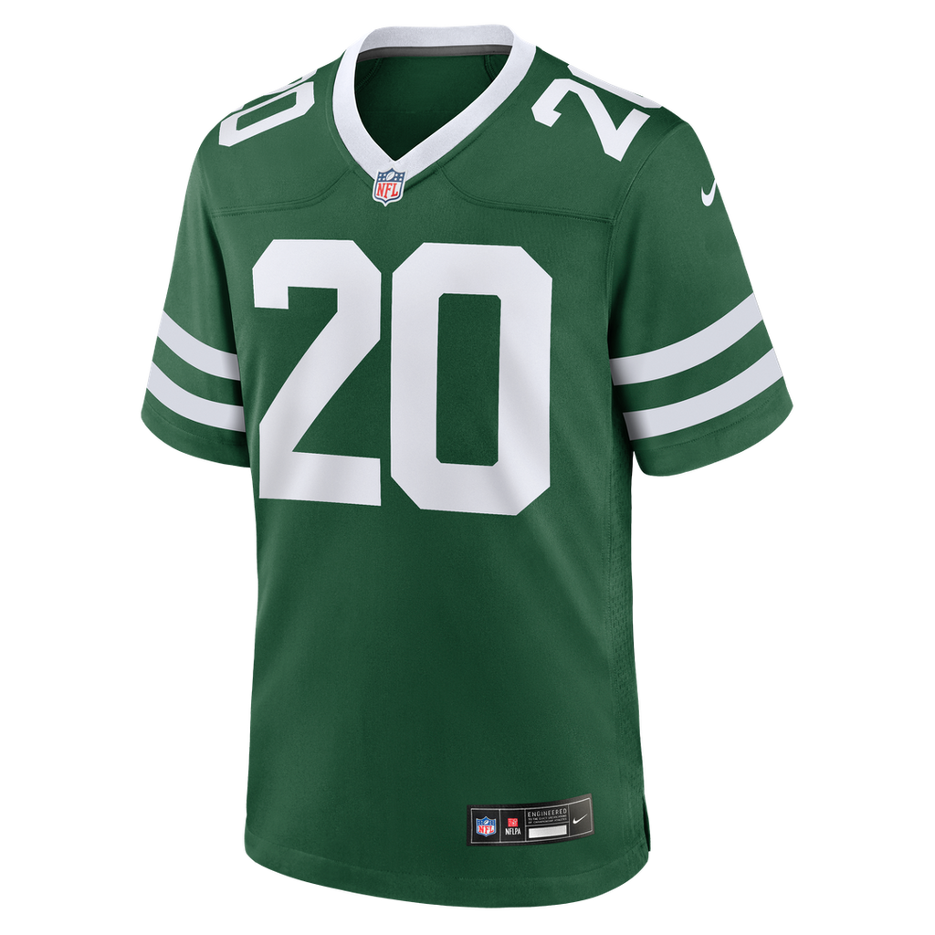Men's New York Jets Breece Hall Nike Legacy Green Game Jersey