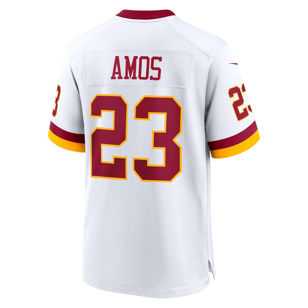 Men's Washington Commanders Trey Amos Nike White Game Super Bowl Era Jersey