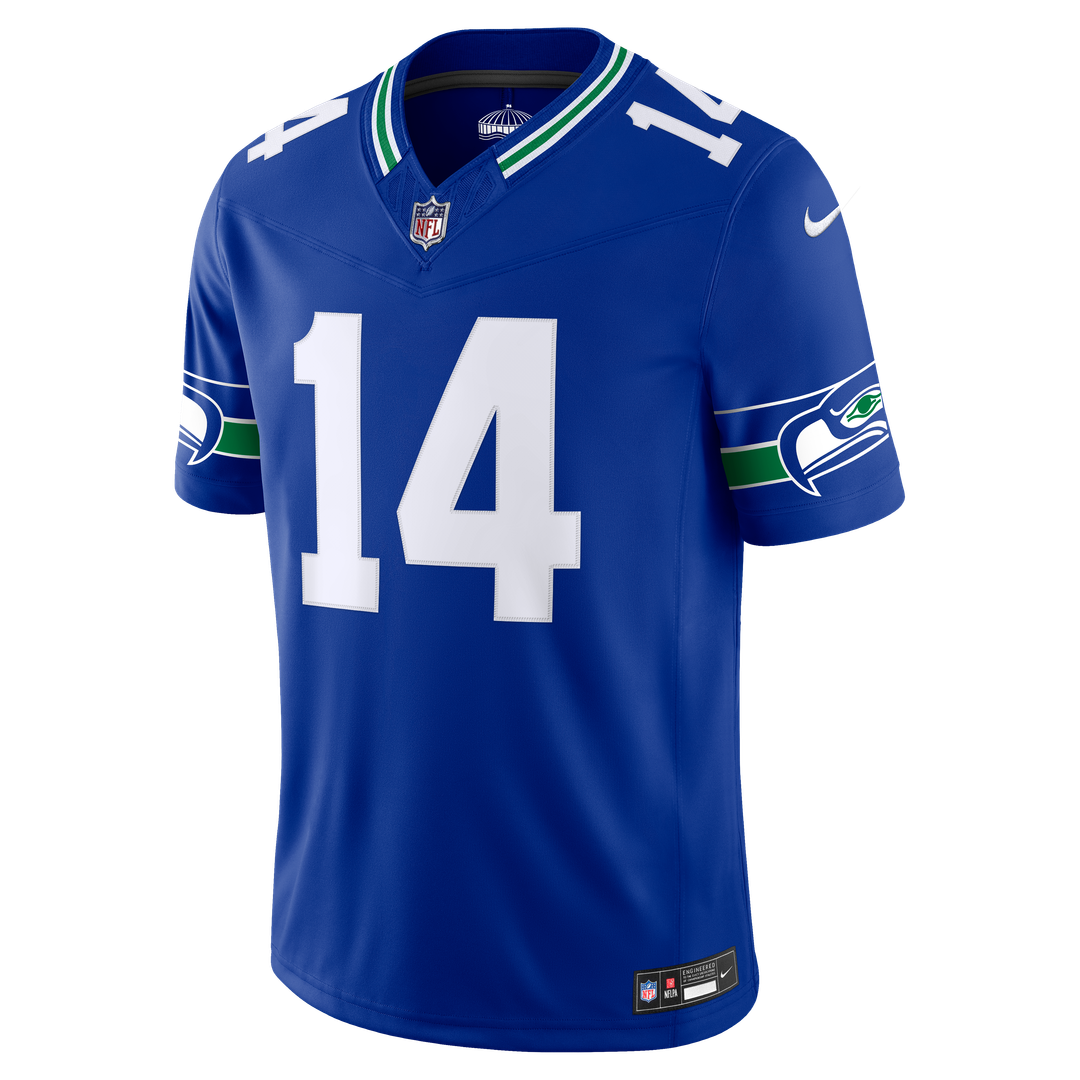 Men's Seattle Seahawks Sam Darnold Nike College Navy Team Vapor F.U.S.E. Stitched Limited Jersey