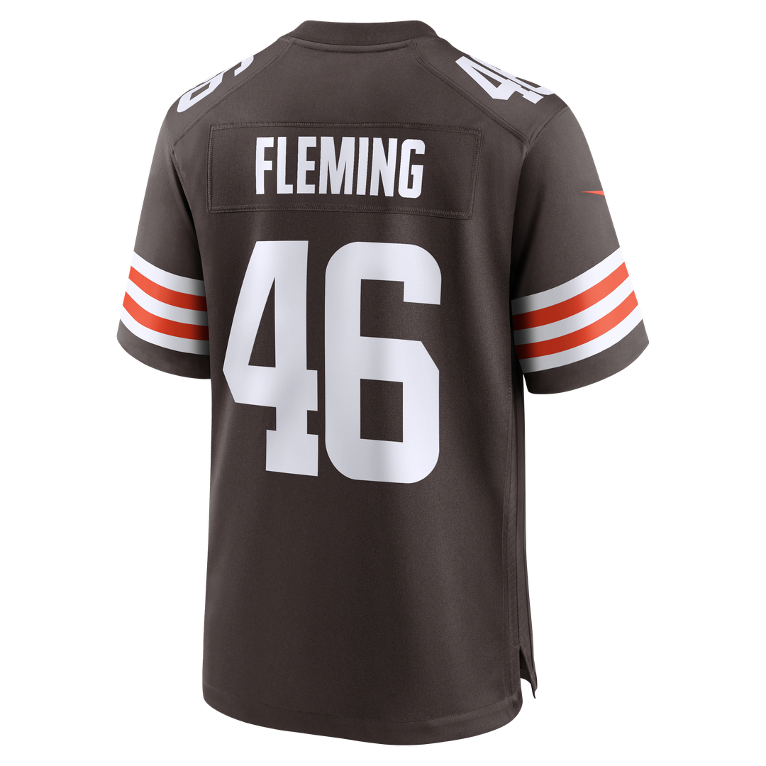 Men's Cleveland Browns Don Fleming Nike Brown Retired Player Jersey