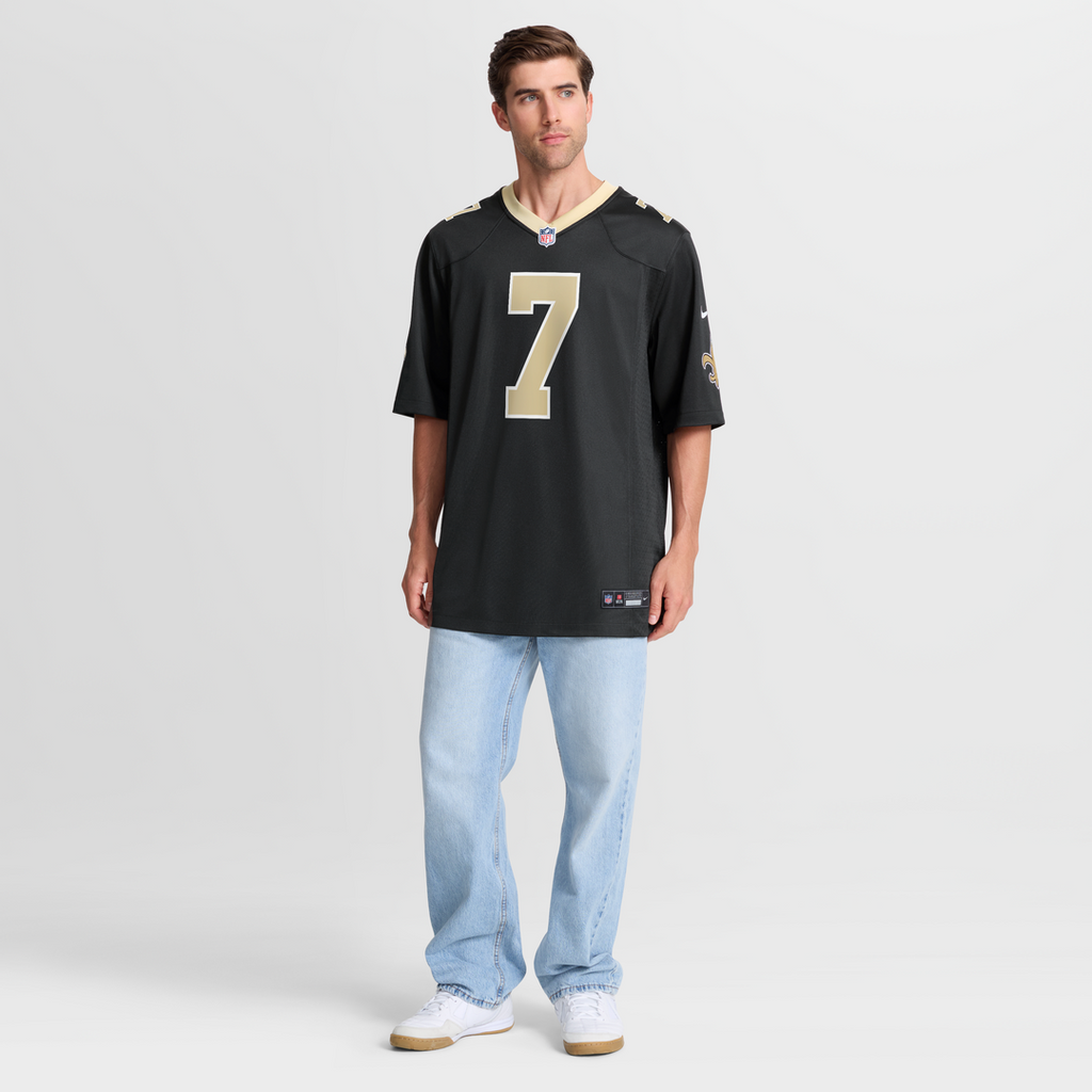 Men's New Orleans Saints Morten Andersen Nike Black Game Retired Player Jersey