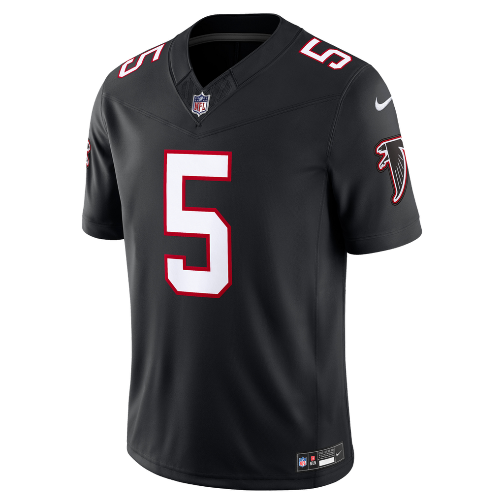 Men's Atlanta Falcons Drake London Nike Black Alternate Throwback Vapor F.U.S.E. Stitched Limited Jersey