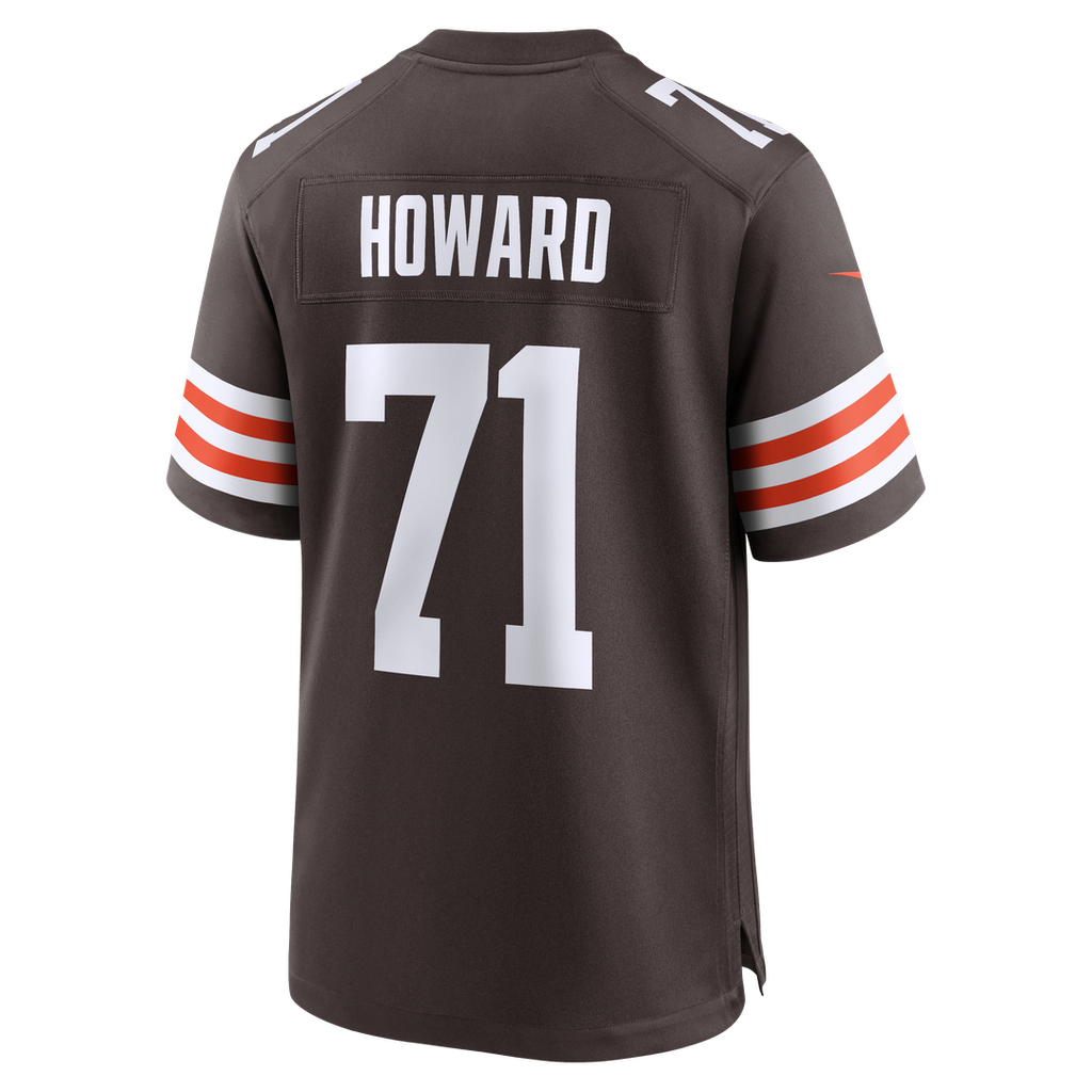 Men's Cleveland Browns Tytus Howard Nike  Brown Team Game Jersey