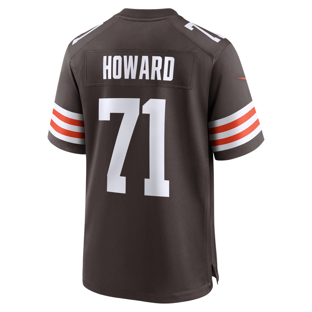 Men's Cleveland Browns Tytus Howard Nike  Brown Team Game Jersey