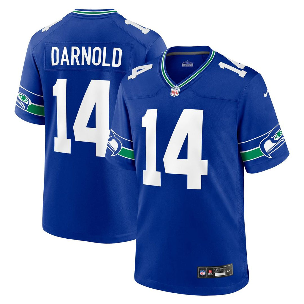 Men's Seattle Seahawks Sam Darnold Nike White Game Jersey
