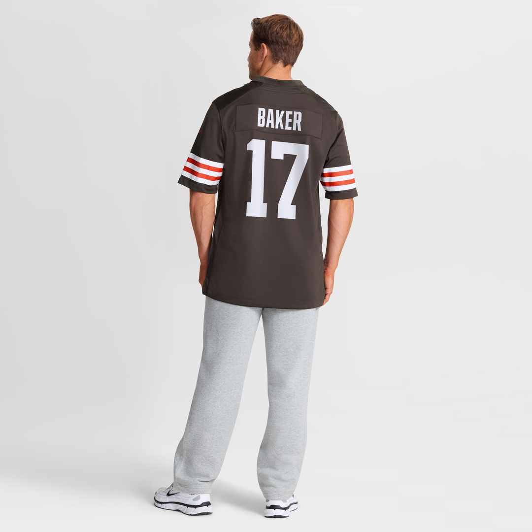 Men's Cleveland Browns Jerome Baker Nike  Brown Team Game Jersey