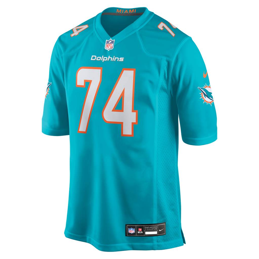 Men's Miami Dolphins Kadyn Proctor Nike Aqua Team Game Jersey