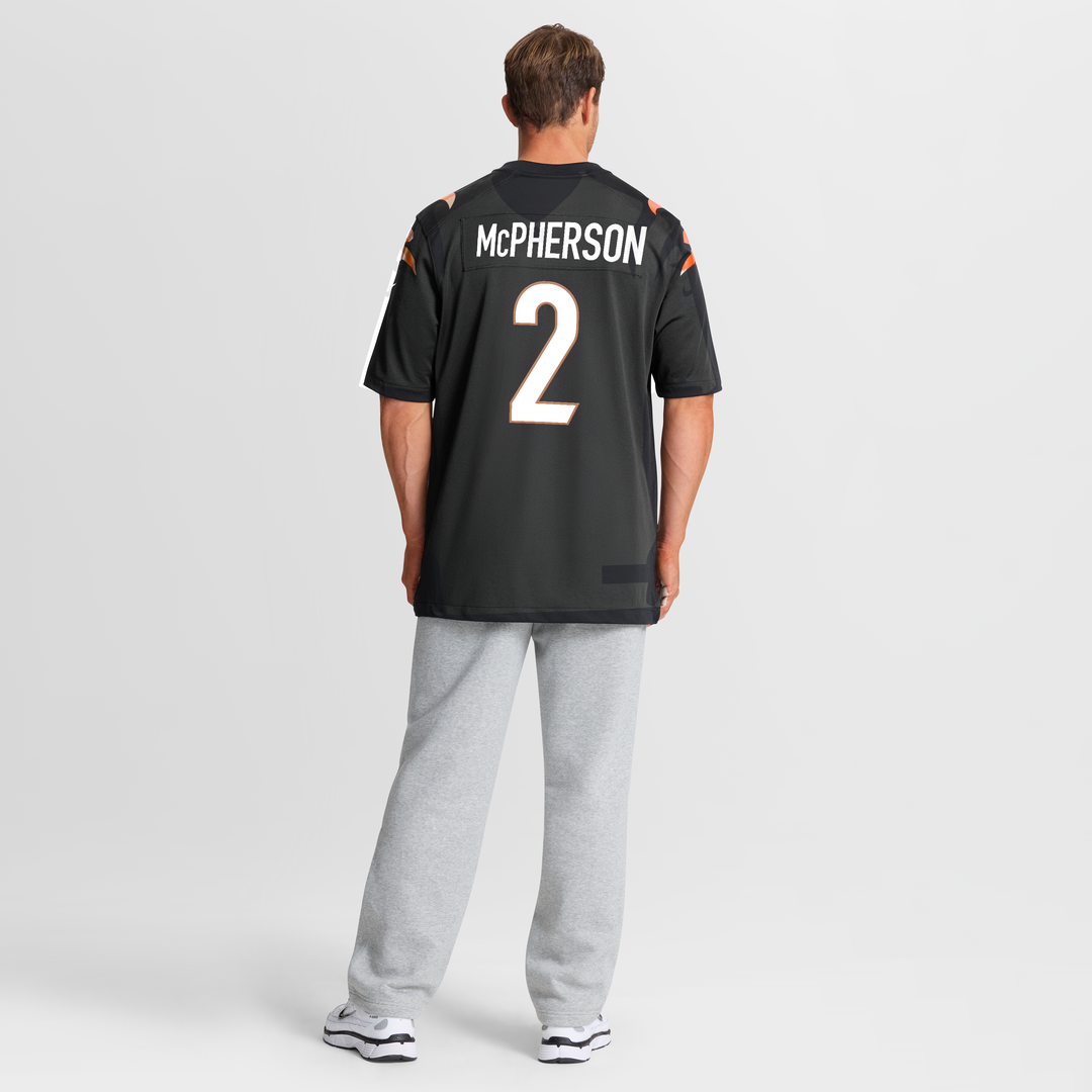 Men's Cincinnati Bengals Evan McPherson Nike Black Game Jersey