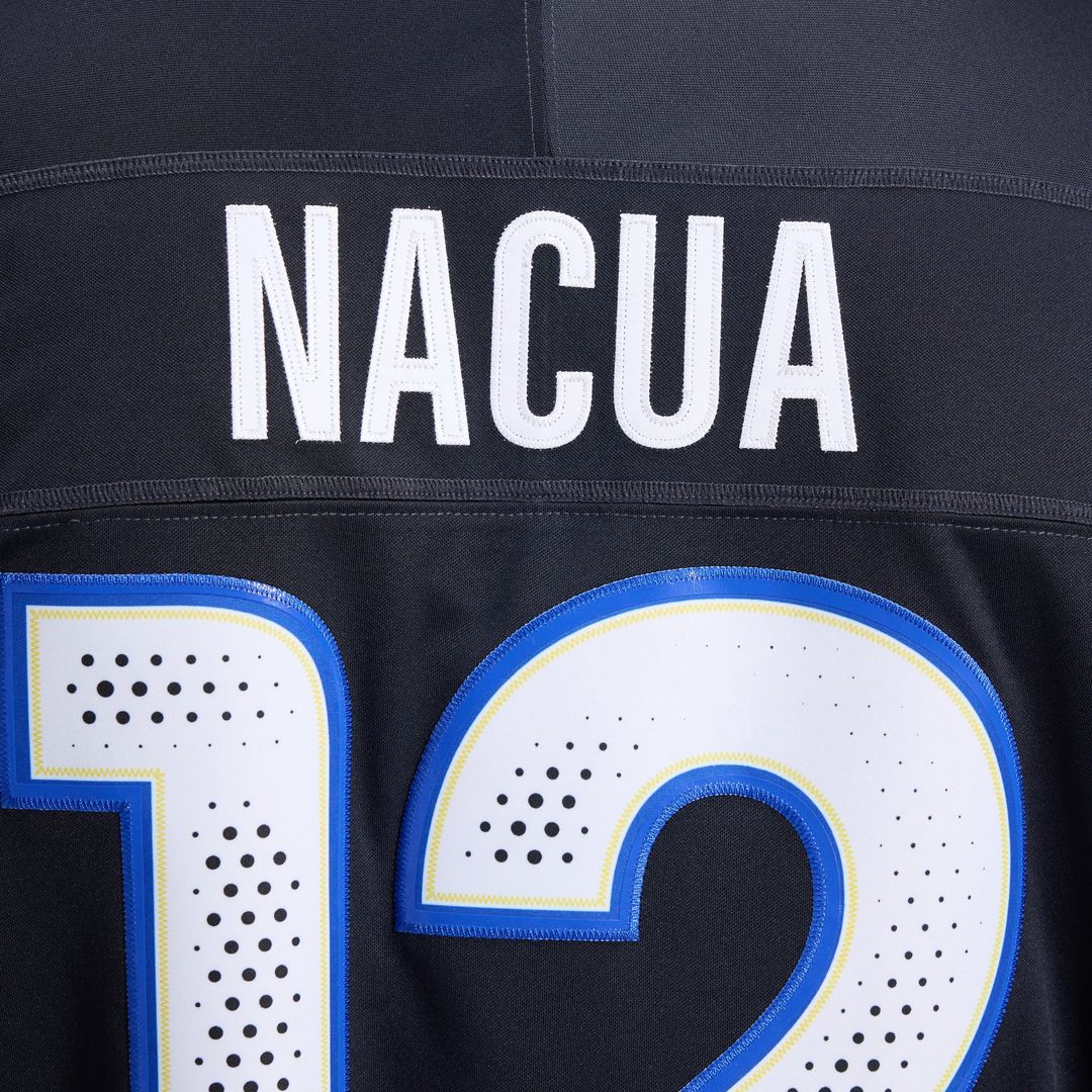 Men's Los Angeles Rams Puka Nacua Nike Dark Blue Rivalries Collection Stitched Limited Jersey
