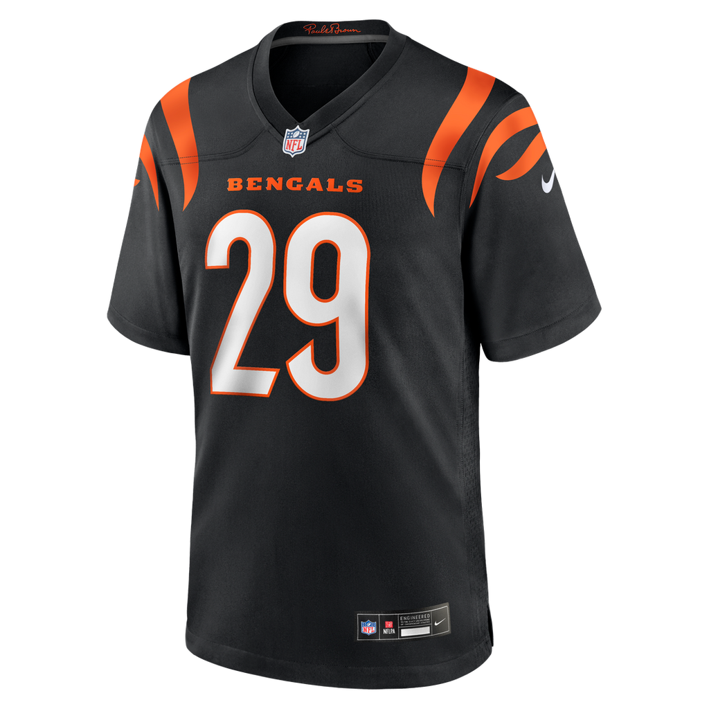 Men's Cincinnati Bengals Kyle Dugger Nike  Black Team Game Jersey
