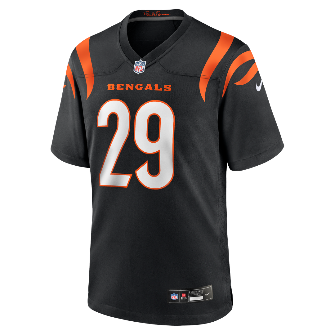 Men's Cincinnati Bengals Kyle Dugger Nike  Black Team Game Jersey