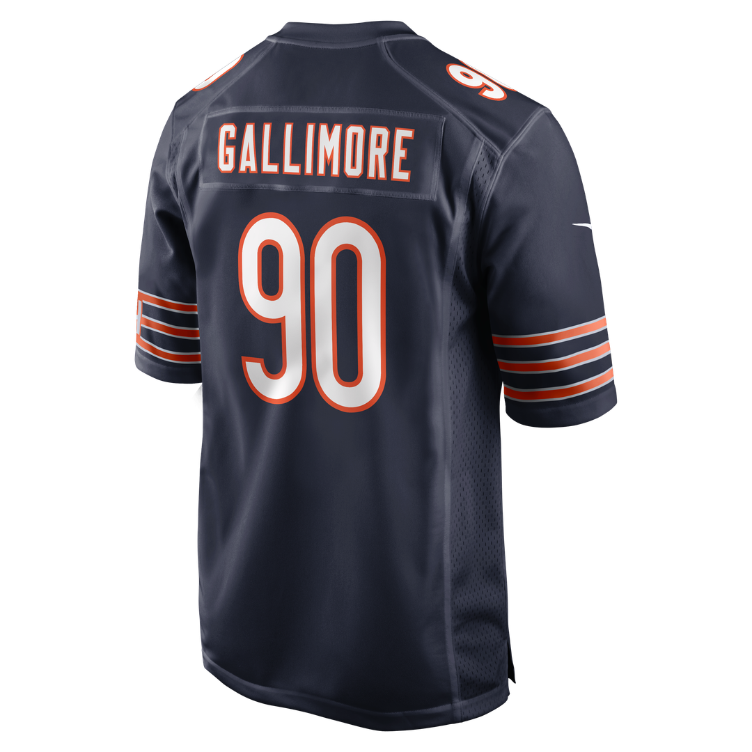 Men's Chicago Bears Neville Gallimore Nike  Navy Team Game Jersey