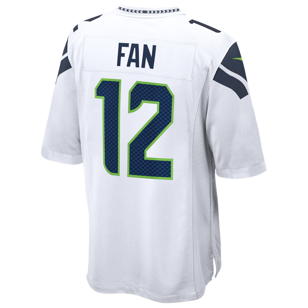 Men's Seattle Seahawks 12s Nike White Game Jersey