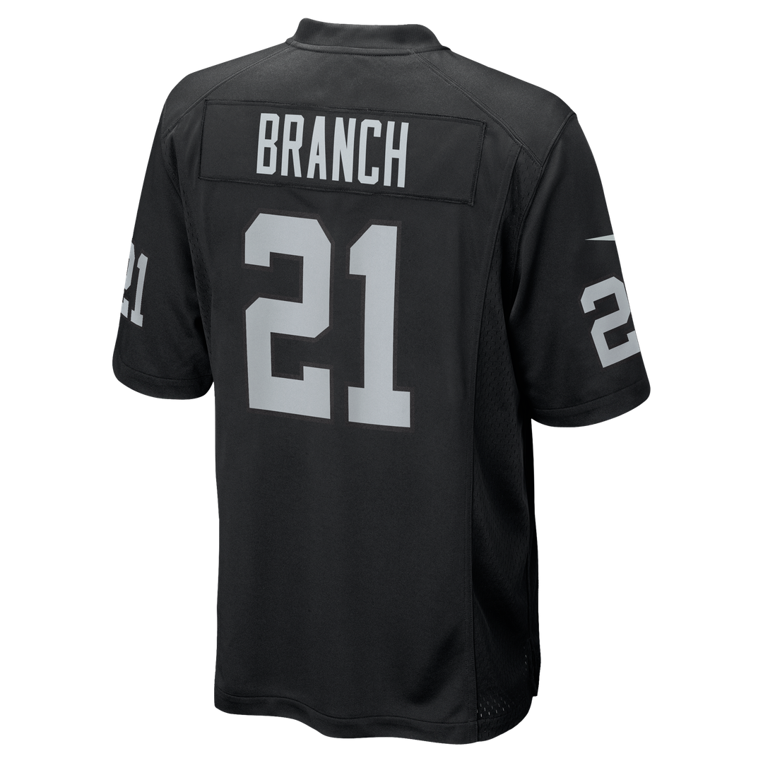 Men's Las Vegas Raiders Cliff Branch Nike Black Retired Player Game Jersey