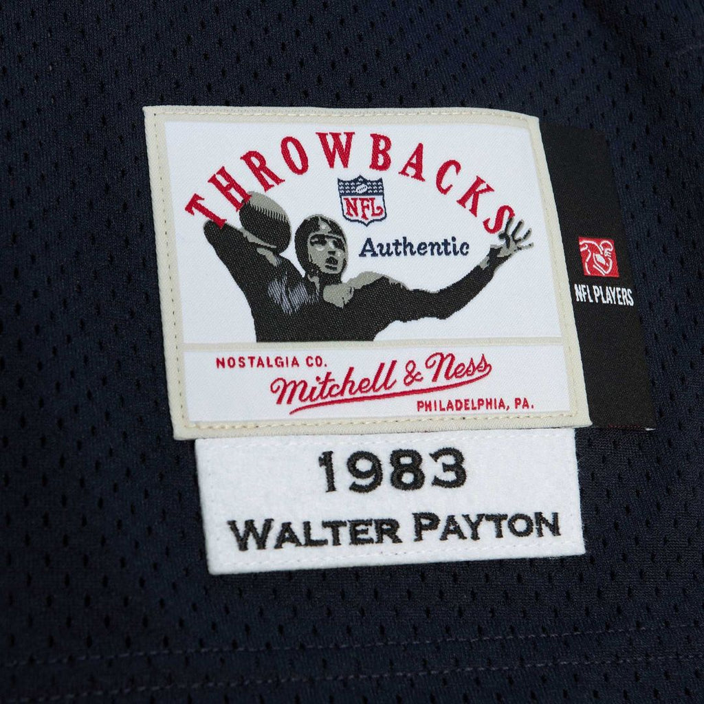 Men's Chicago Bears 1985 Walter Payton Mitchell & Ness White Authentic Throwback Retired Player Jersey
