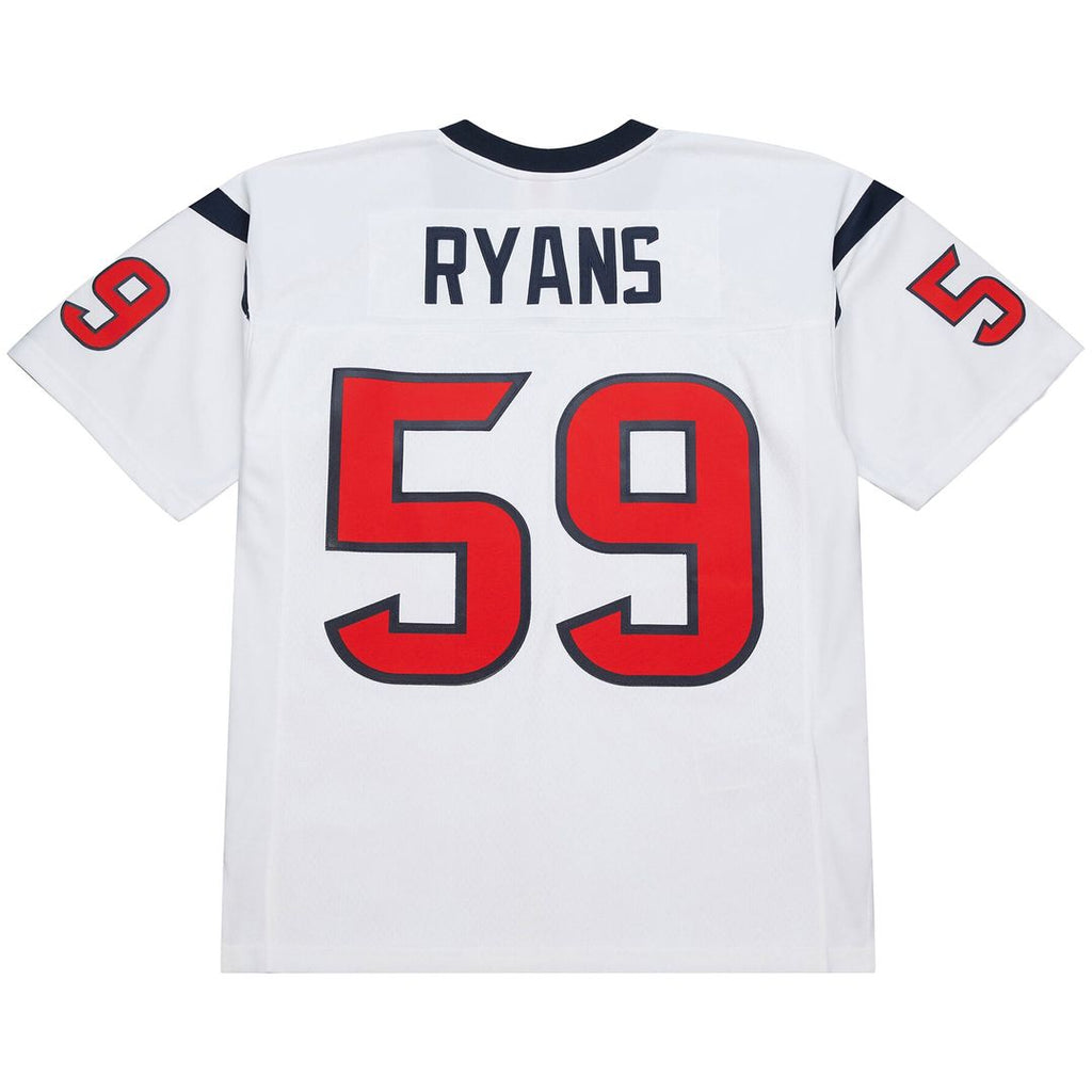 Men's Houston Texans DeMeco Ryans Mitchell & Ness White 2006 Legacy Replica Jersey