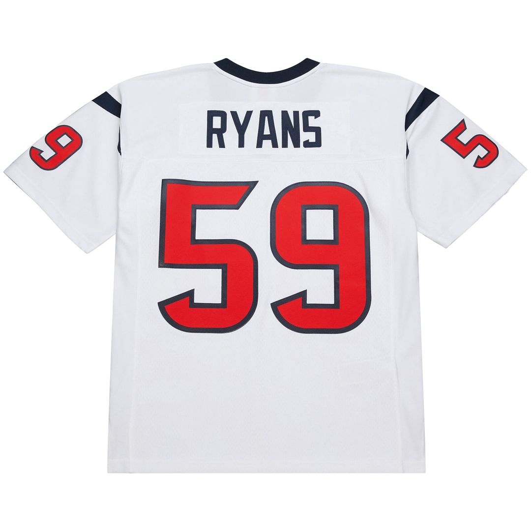 Men's Houston Texans DeMeco Ryans Mitchell & Ness White 2006 Legacy Replica Jersey