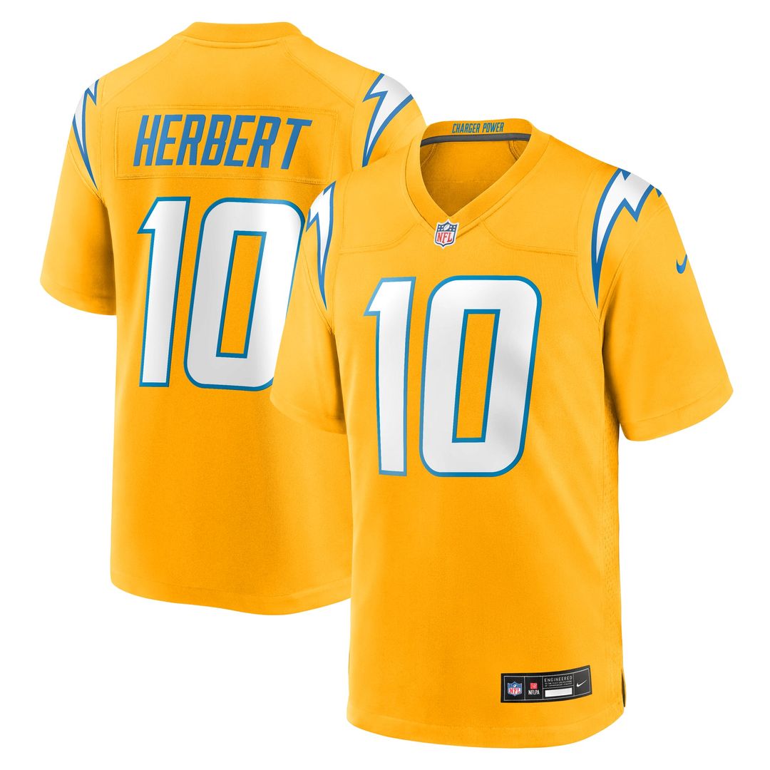 Men's Los Angeles Chargers Justin Herbert Nike Powder Blue Player Game Jersey