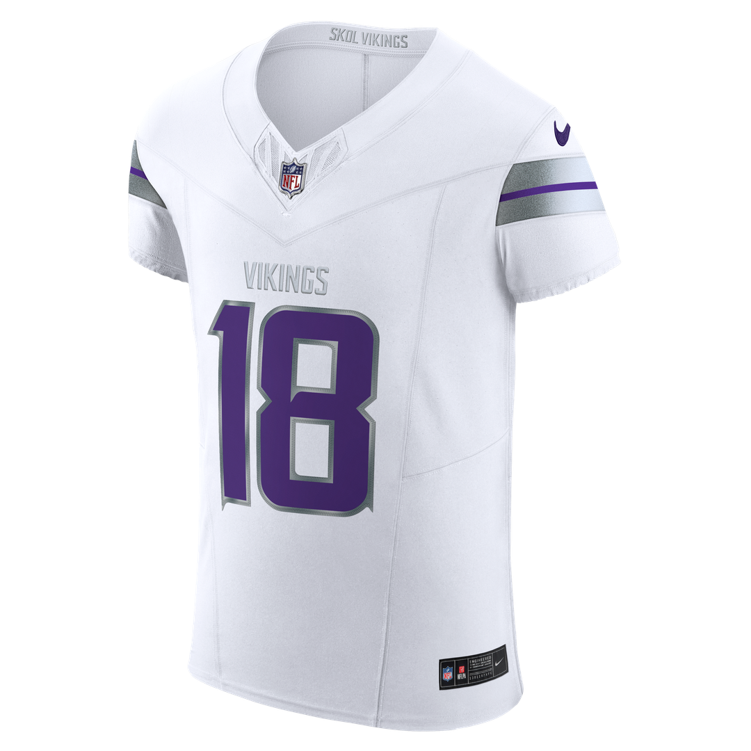 Men's Minnesota Vikings Justin Jefferson Nike White Alternate Vapor F.U.S.E. Elite Player Jersey