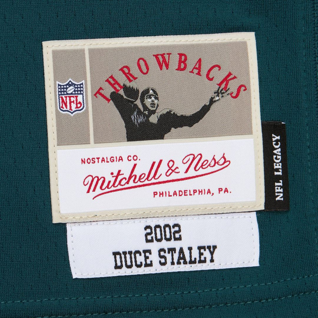 Men's Philadelphia Eagles Duce Staley Mitchell & Ness Midnight Green 2002 Legacy Replica Jersey