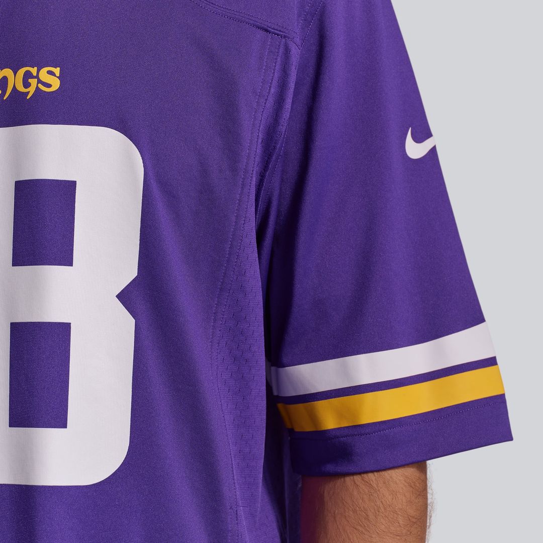 Men's Minnesota Vikings Justin Jefferson Nike Purple Player Game Jersey