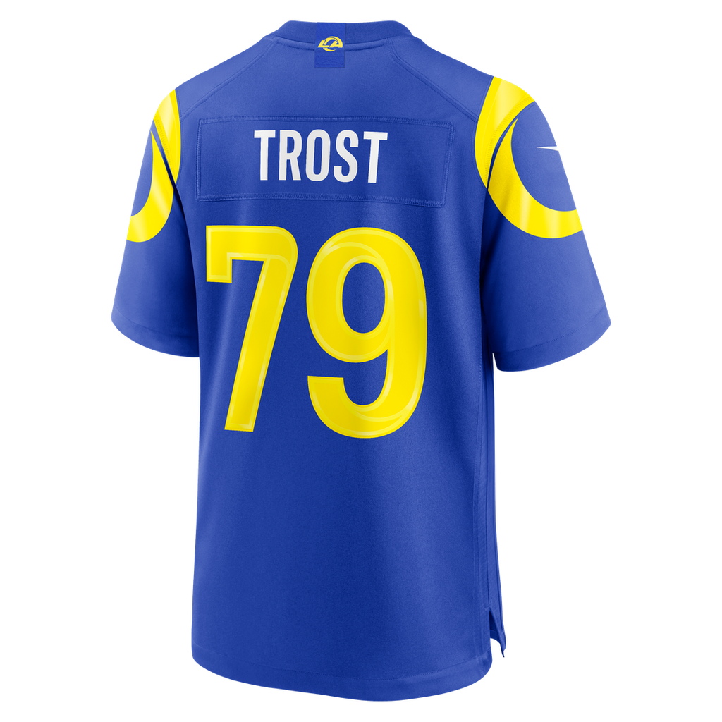 Men's Los Angeles Rams Keagen Trost Nike Royal Team Game Jersey