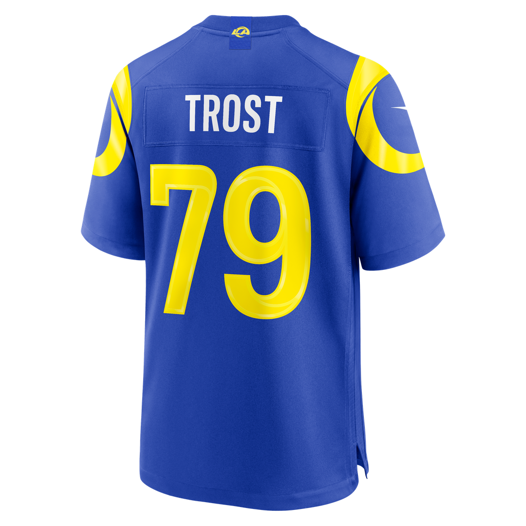 Men's Los Angeles Rams Keagen Trost Nike Royal Team Game Jersey
