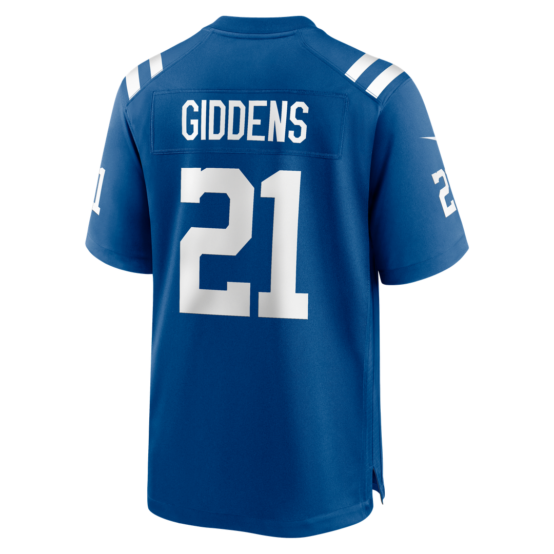 Men's Indianapolis Colts DJ Giddens Nike  Royal Team Game Jersey
