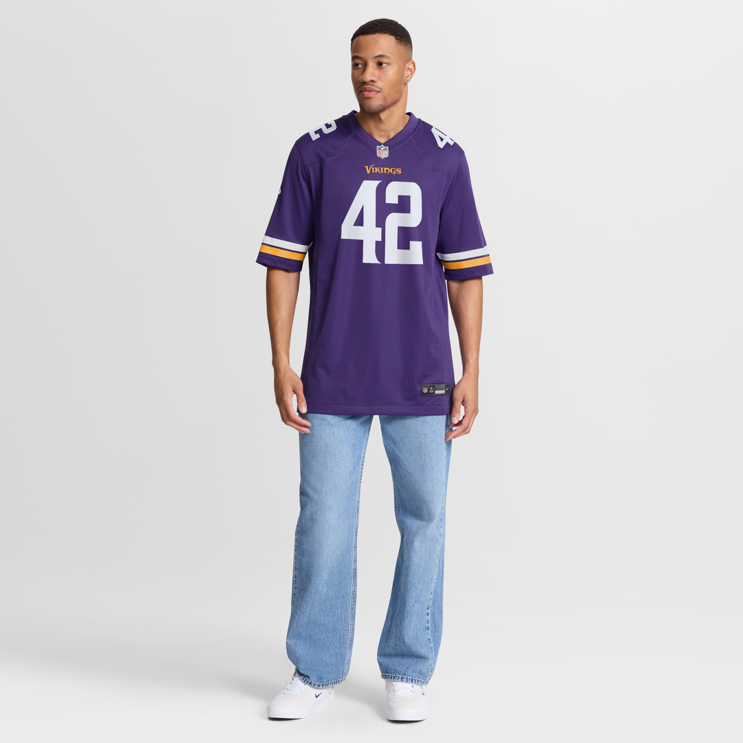 Men's Minnesota Vikings Andrew DePaola Nike Purple Game Jersey