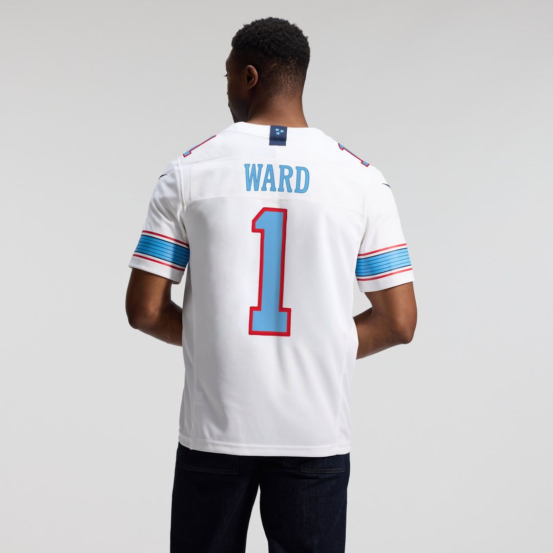 Men's Tennessee Titans Cameron Ward Nike Light Blue Team Vapor F.U.S.E. Stitched Limited Jersey